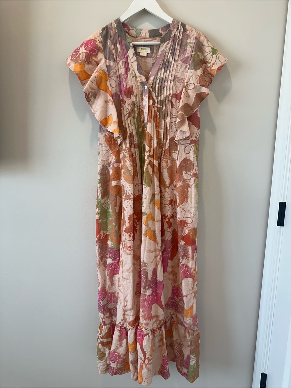 Anthropologie Maeve The Cassandra Maxi Dress Womens Size XS Floral Art to Wear - Picture 3 of 16